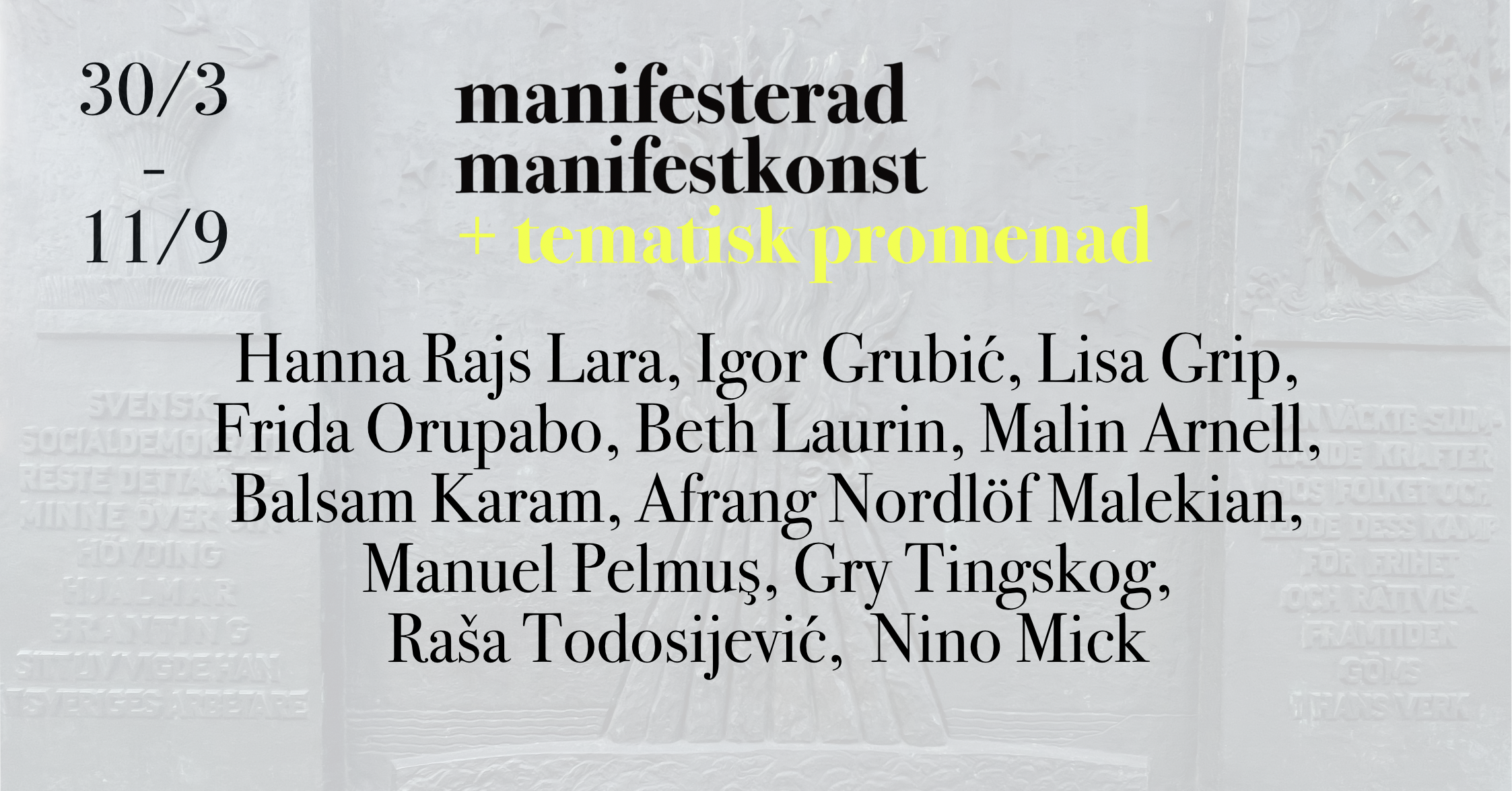 manifesto art + thematic walk #11 Manuel Pelmuş (RO / NO)
